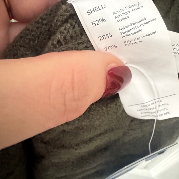 NEW Cupshe Green Long Sleeve Cable Knit Mini Dress Size Small - Picture 6 of 10